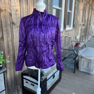 Chico’s purple berry size 1 wind and rain breaker